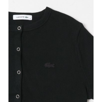 アーバンリサーチ ドアーズ URBAN RESEARCH DOORS LACOSTE リブジャージーカーディガン （グレー）｜詳細画像
