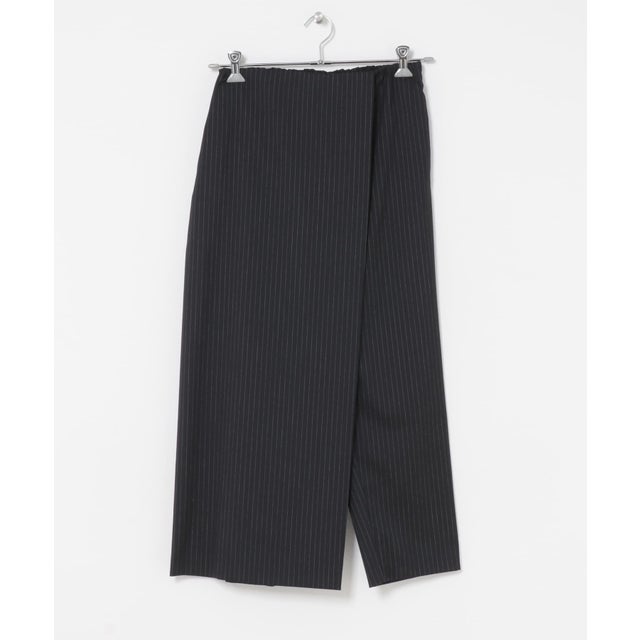 mizuiro ind STRIPE WRAP LIKE PANTS （ブルー系その他）