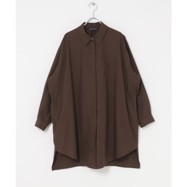 mizuiro ind BOX CUT SHIRTS （ブラウン）