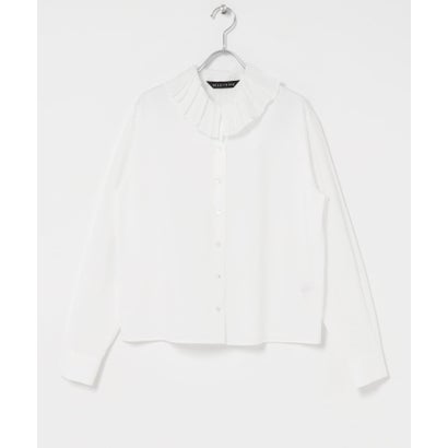 アーバンリサーチ ドアーズ URBAN RESEARCH DOORS mizuiro ind PLEATS COLLAR SHIRTS （オフホワイト）｜詳細画像