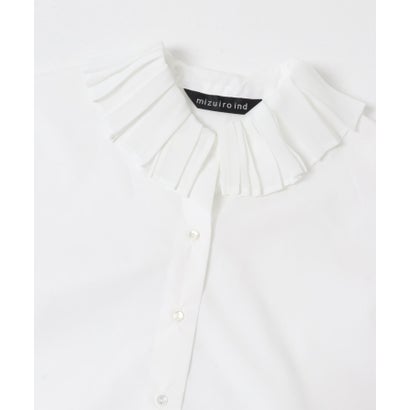 アーバンリサーチ ドアーズ URBAN RESEARCH DOORS mizuiro ind PLEATS COLLAR SHIRTS （オフホワイト）｜詳細画像