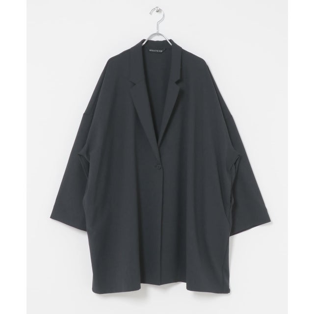 mizuiro ind WIDE TAILORED SHIRTS JACKET （チャコールグレー）
