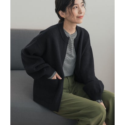 アーバンリサーチ ドアーズ URBAN RESEARCH DOORS 『一部WEB限定カラー』ニットZIPブルゾン （ブラウン系その他）｜詳細画像