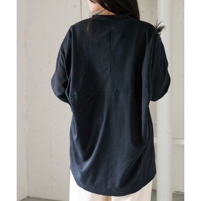 アーバンリサーチ ドアーズ URBAN RESEARCH DOORS FORK&SPOON ギボシツイルロングシャツ （ネイビー）｜詳細画像