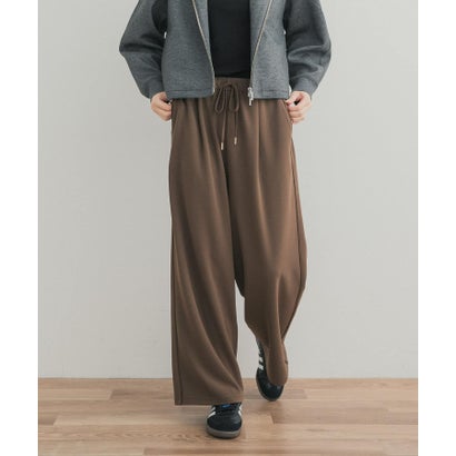 アーバンリサーチ ドアーズ URBAN RESEARCH DOORS カットジョーゼットタックイージーパンツ （モカ）｜詳細画像
