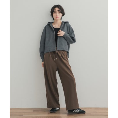 アーバンリサーチ ドアーズ URBAN RESEARCH DOORS カットジョーゼットタックイージーパンツ （モカ）｜詳細画像