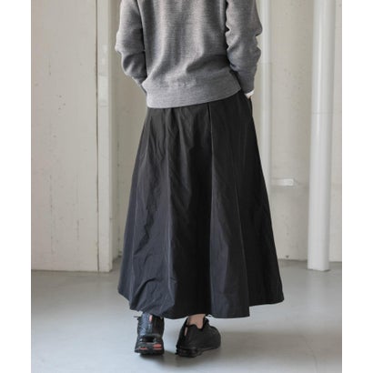 アーバンリサーチ ドアーズ URBAN RESEARCH DOORS FORK&SPOON メモリータフタギャザースカート （ブラック）｜詳細画像