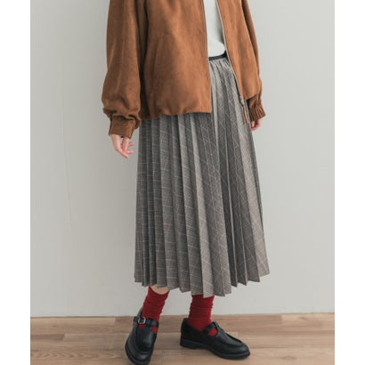 アーバンリサーチ ドアーズ URBAN RESEARCH DOORS チェックプリーツスカート （ブラウン系その他）｜詳細画像