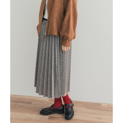 アーバンリサーチ ドアーズ URBAN RESEARCH DOORS チェックプリーツスカート （ブラウン系その他）｜詳細画像