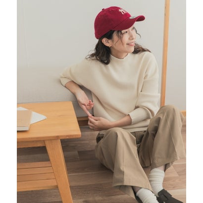『WEB/一部店舗限定カラー』ボトルネックKNITプルオーバー （アイボリー）｜詳細画像
