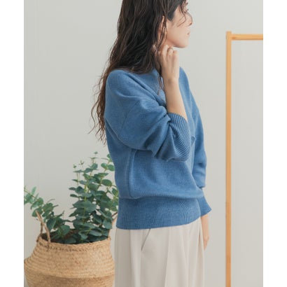 『WEB/一部店舗限定カラー』ボトルネックKNITプルオーバー （パープル系その他）｜詳細画像