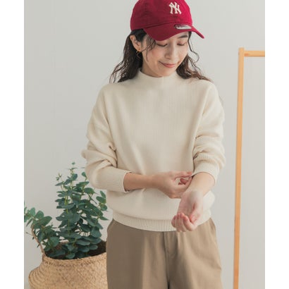 『WEB/一部店舗限定カラー』ボトルネックKNITプルオーバー （オレンジ）｜詳細画像