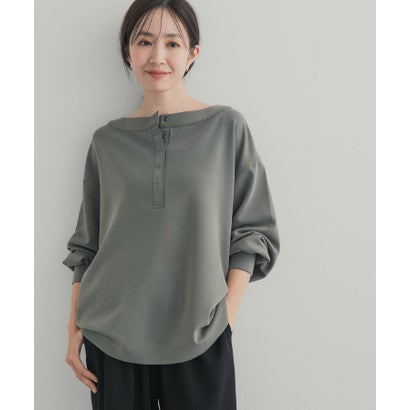 アーバンリサーチ ドアーズ URBAN RESEARCH DOORS 2WAYフィブリルプルオーバー （カーキ）｜詳細画像