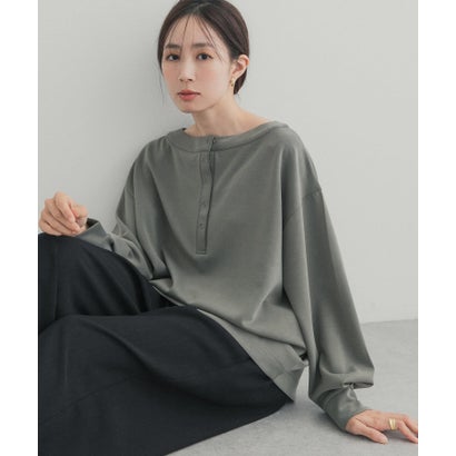 アーバンリサーチ ドアーズ URBAN RESEARCH DOORS 2WAYフィブリルプルオーバー （カーキ）｜詳細画像