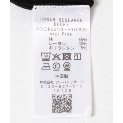 アーバンリサーチ ドアーズ URBAN RESEARCH DOORS ソフトテレコ2WAYプルオーバー （ブラック）｜詳細画像