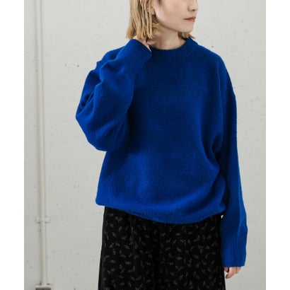 アーバンリサーチ ドアーズ URBAN RESEARCH DOORS FORK&SPOON Ricotta バックジップニットプルオーバー （ブルー）｜詳細画像