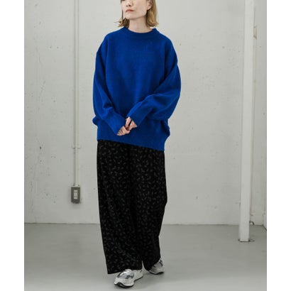 アーバンリサーチ ドアーズ URBAN RESEARCH DOORS FORK&SPOON Ricotta バックジップニットプルオーバー （ブルー）｜詳細画像