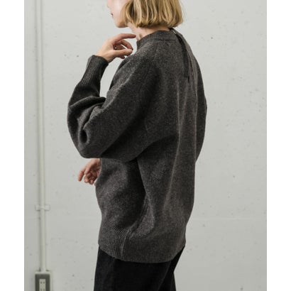 アーバンリサーチ ドアーズ URBAN RESEARCH DOORS FORK&SPOON Ricotta バックジップニットプルオーバー （ブルー）｜詳細画像