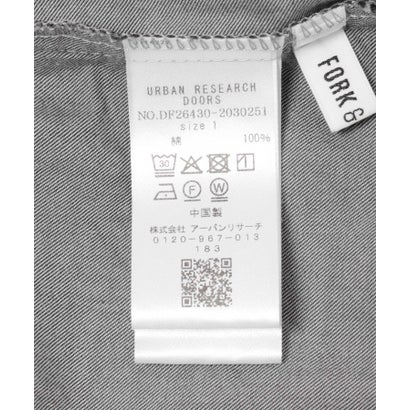 アーバンリサーチ ドアーズ URBAN RESEARCH DOORS FORK&SPOON ブラッシュドチェックシャツ （グレー）｜詳細画像