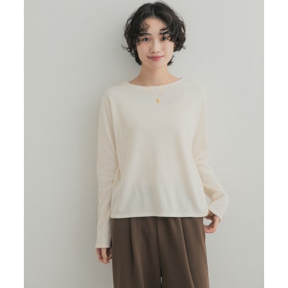 アーバンリサーチ ドアーズ URBAN RESEARCH DOORS ライトタックフライスロングスリーブTシャツ （アイボリー）｜詳細画像