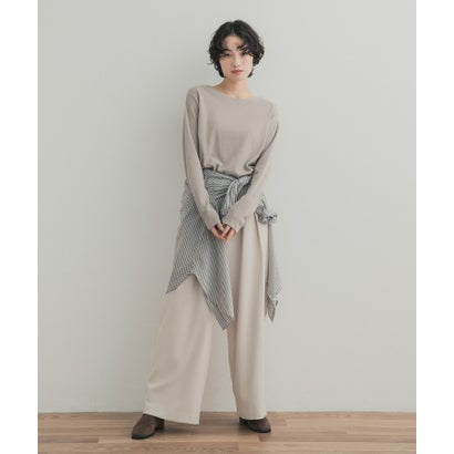 アーバンリサーチ ドアーズ URBAN RESEARCH DOORS ライトタックフライスロングスリーブTシャツ （アイボリー）｜詳細画像