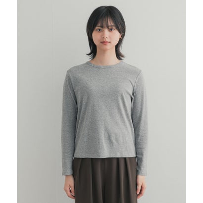 ハイツイストコットンロングスリーブTシャツ （イエロー）｜詳細画像