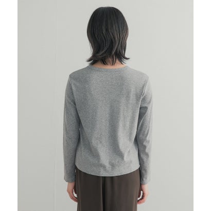ハイツイストコットンロングスリーブTシャツ （イエロー）｜詳細画像