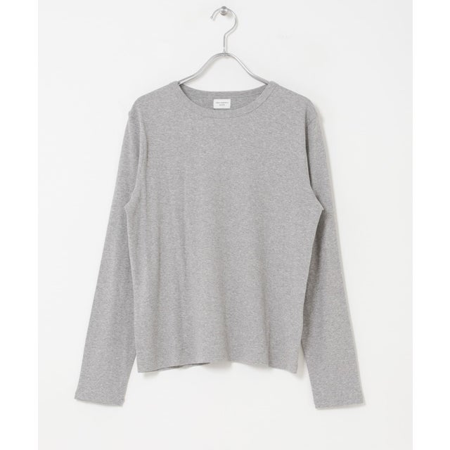 ハイツイストコットンロングスリーブTシャツ （グレー）