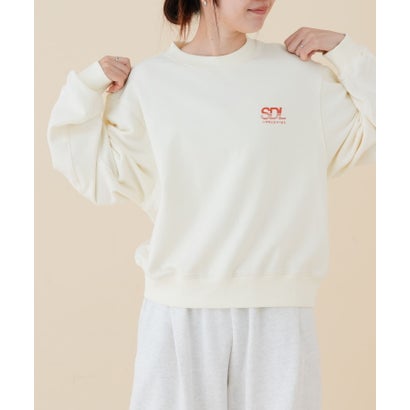 アーバンリサーチ ドアーズ URBAN RESEARCH DOORS 『別注』FORK&SPOON×SPS ロゴプリントスウェット （アイボリー）｜詳細画像