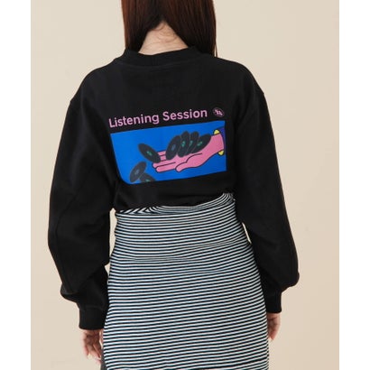 アーバンリサーチ ドアーズ URBAN RESEARCH DOORS 『別注』FORK&SPOON×SPS BPスウェット hand （ブラック）｜詳細画像