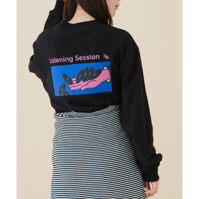 アーバンリサーチ ドアーズ URBAN RESEARCH DOORS 『別注』FORK&SPOON×SPS BPスウェット hand （ブラック）｜詳細画像