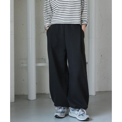 アーバンリサーチ ドアーズ URBAN RESEARCH DOORS FORK&SPOON リサイクルコットン裏毛スウェットパンツ （ブラック）｜詳細画像