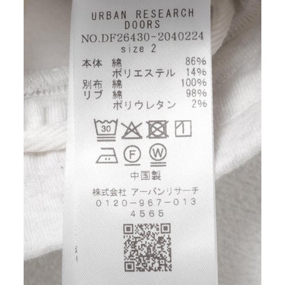 アーバンリサーチ ドアーズ URBAN RESEARCH DOORS FORK&SPOON リサイクルコットン裏毛スウェットパンツ （ホワイト系その他）｜詳細画像
