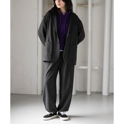 アーバンリサーチ ドアーズ URBAN RESEARCH DOORS FORK&SPOON ブラッシュドジャケット （ブラック系その他）｜詳細画像