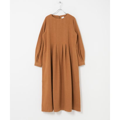 アーバンリサーチ ドアーズ URBAN RESEARCH DOORS 『防シワ/マシンウォッシャブル/静電気防止/イージーケア』『UR TECH』完声/暖フロントプリーツワンピース （ブラウン系その他）｜詳細画像