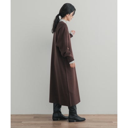 アーバンリサーチ ドアーズ URBAN RESEARCH DOORS 『一部WEB限定カラー』スウェットライクニットワンピース （ネイビー）｜詳細画像