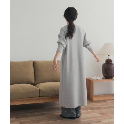 アーバンリサーチ ドアーズ URBAN RESEARCH DOORS 『一部WEB限定カラー』スウェットライクニットワンピース （ネイビー）｜詳細画像