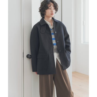 アーバンリサーチ ドアーズ URBAN RESEARCH DOORS 『イージーケア/マシンウォッシャブル/静電気防止』『UR TECH』完声/暖ニットメルトンミドルジャケット （キャメル）｜詳細画像