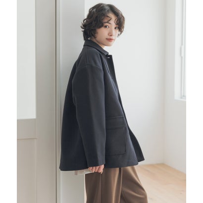 アーバンリサーチ ドアーズ URBAN RESEARCH DOORS 『イージーケア/マシンウォッシャブル/静電気防止』『UR TECH』完声/暖ニットメルトンミドルジャケット （キャメル）｜詳細画像
