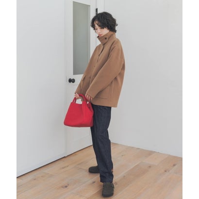 アーバンリサーチ ドアーズ URBAN RESEARCH DOORS 『イージーケア/マシンウォッシャブル/静電気防止』『UR TECH』完声/暖ニットメルトンミドルジャケット （ネイビー）｜詳細画像