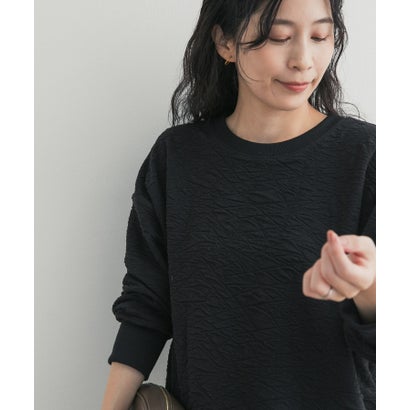 アーバンリサーチ ドアーズ URBAN RESEARCH DOORS カットジャカードコンパクトプルオーバー （ブラック）｜詳細画像