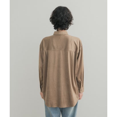 アーバンリサーチ ドアーズ URBAN RESEARCH DOORS パンチングスエードライクシャツ （グレー系その他）｜詳細画像
