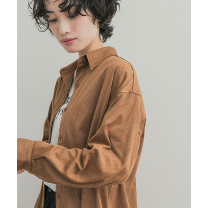 アーバンリサーチ ドアーズ URBAN RESEARCH DOORS パンチングスエードライクシャツ （グレー系その他）｜詳細画像