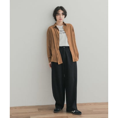 アーバンリサーチ ドアーズ URBAN RESEARCH DOORS パンチングスエードライクシャツ （グレー系その他）｜詳細画像