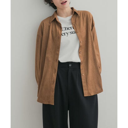アーバンリサーチ ドアーズ URBAN RESEARCH DOORS パンチングスエードライクシャツ （グレー系その他）｜詳細画像