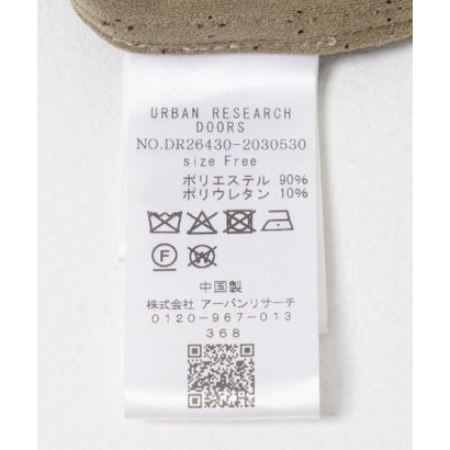 アーバンリサーチ ドアーズ URBAN RESEARCH DOORS パンチングスエードライクシャツ （キャメル）｜詳細画像
