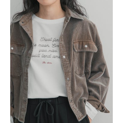 アーバンリサーチ ドアーズ URBAN RESEARCH DOORS ステッチロゴロングTシャツ （ホワイト系その他）｜詳細画像
