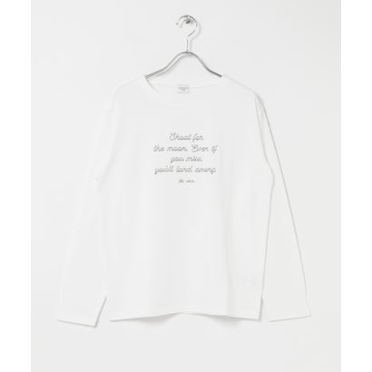 アーバンリサーチ ドアーズ URBAN RESEARCH DOORS ステッチロゴロングTシャツ （ホワイト系その他）｜詳細画像