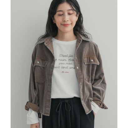 アーバンリサーチ ドアーズ URBAN RESEARCH DOORS ステッチロゴロングTシャツ （ホワイト系その他）｜詳細画像
