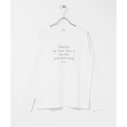 アーバンリサーチ ドアーズ URBAN RESEARCH DOORS ステッチロゴロングTシャツ （オフホワイト）｜詳細画像